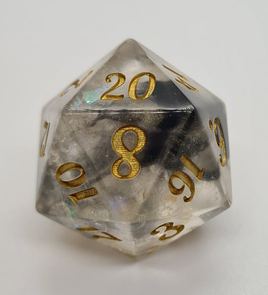 Chunky black vs white dice